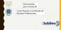 Carta pasante y certificado de estudios